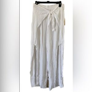 Kona Sol Women’s White CoverUp Pants SIZE M NWT